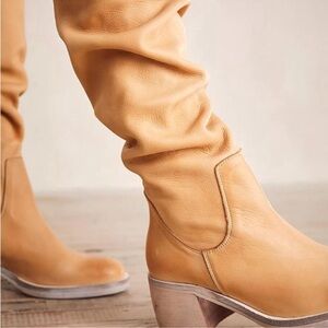 Women's Tan Leather Boots